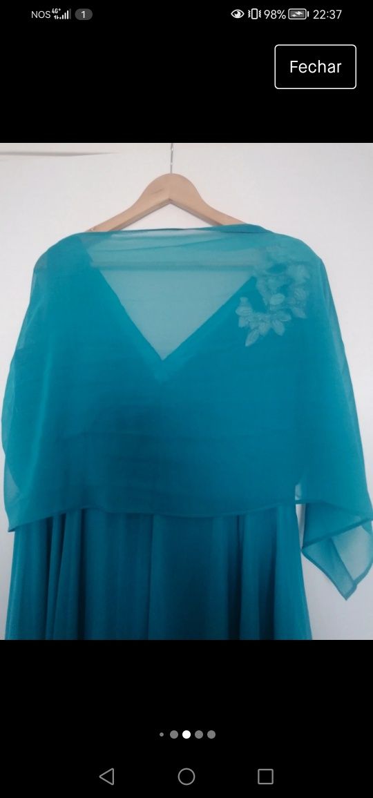 Vestido de cerimónia como novo XL