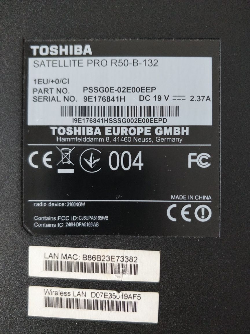 Toshiba Satellite Pro R50-B-132