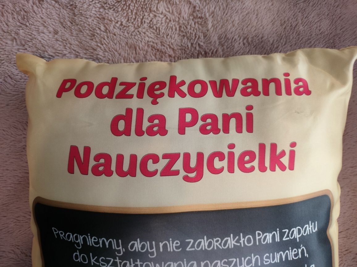 Poduszka prezent dla nauczyciela nauczycielki Likwidacja sklepu Okazja