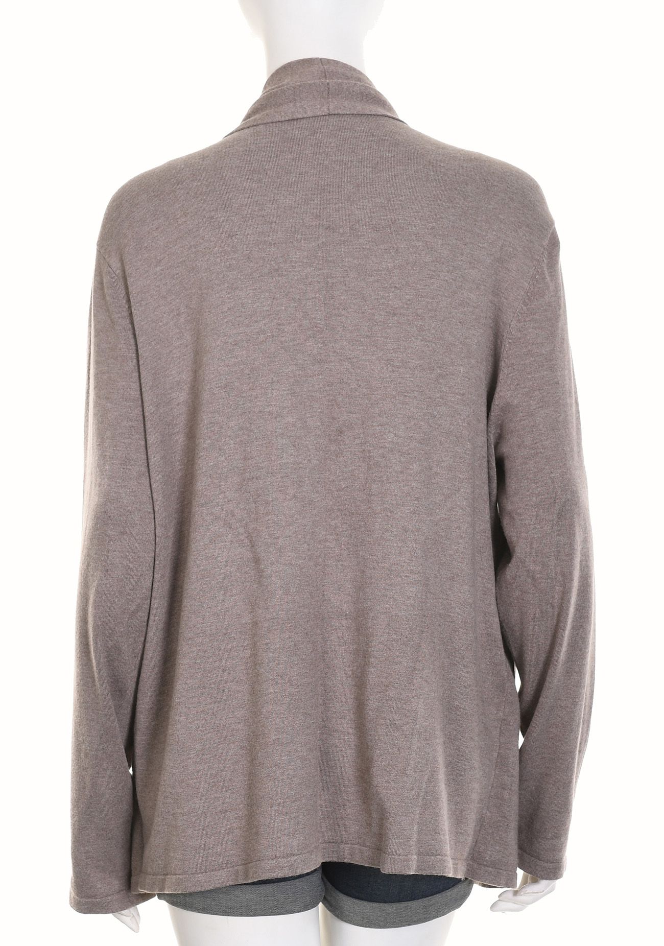 GERRY WEBER beżowy sweter damski z wstawką w paski bliźniak 46 48