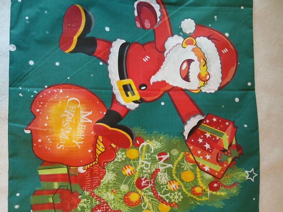 Полуторний комплект постелі з новорічним малюнком