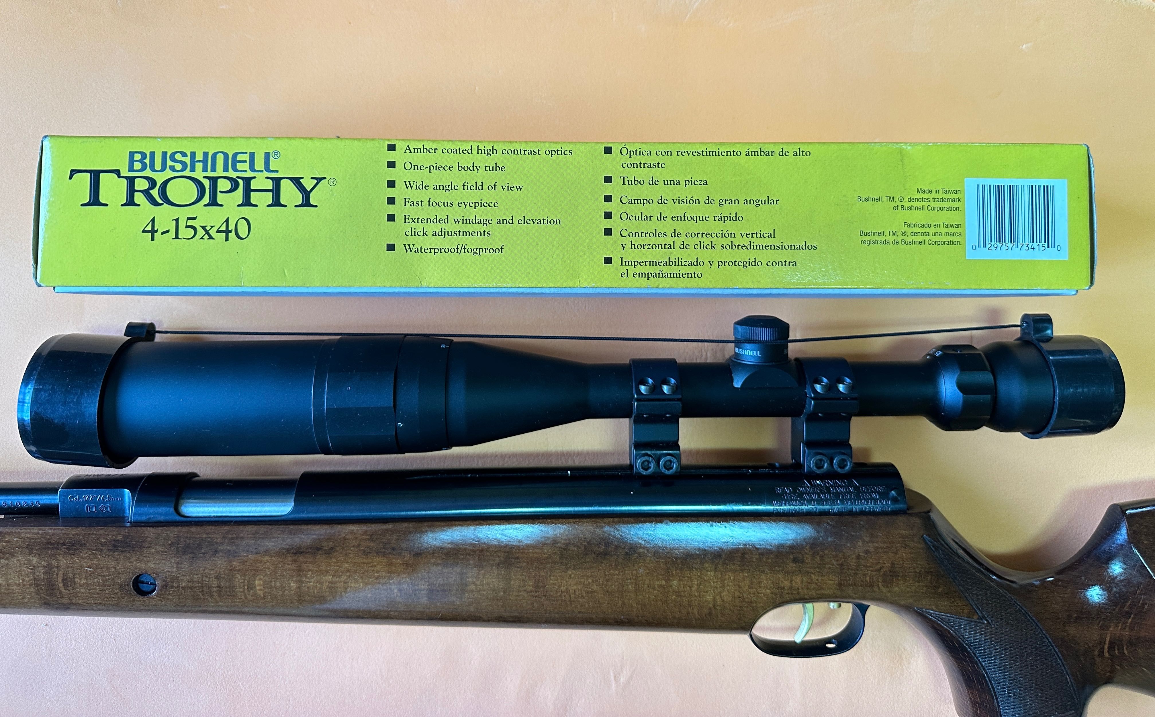Mira telescópica Bushnell Trophy 4-15x40
