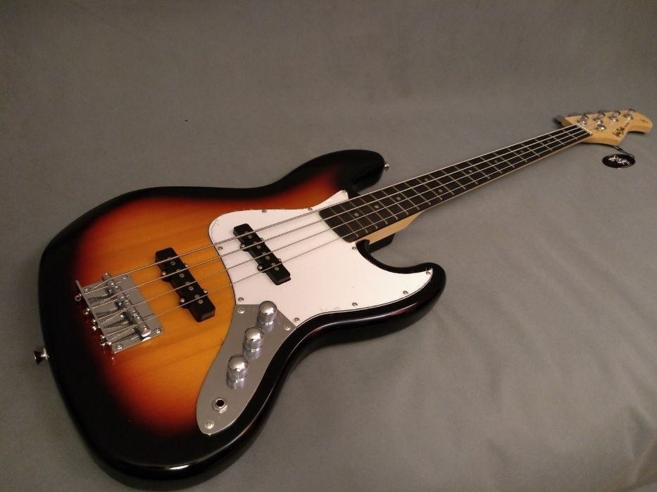 Harley Benton JB-20SB-gitara basowa-typ JazzBass-NOWA. GWARANCJA
