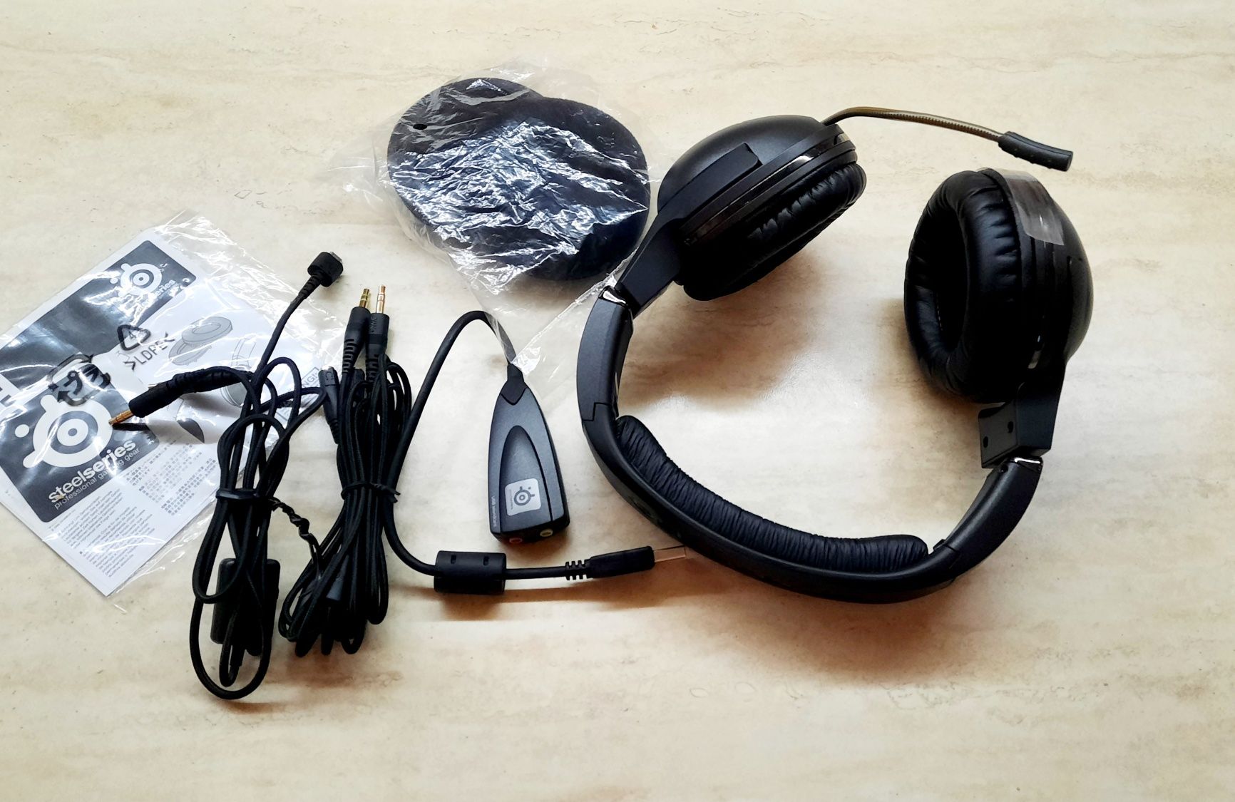 Комп'ютерна гарнітура SteelSeries 7H USB, навушники з мікрофоном
