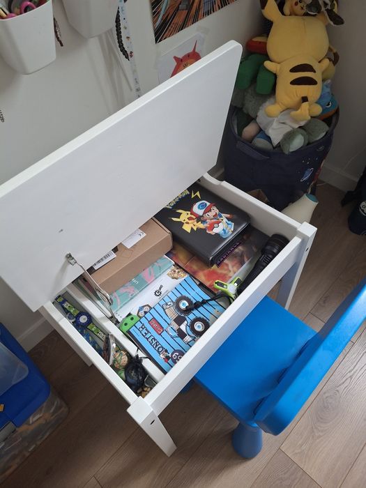 Biurko / Stolik dziecięcy sundvik sosna (biały)