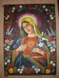 Икона Непорочное Сердце Пресвятой Девы Марии! 19век!