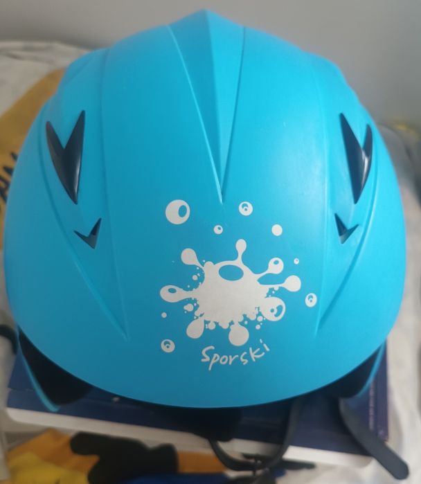 Capacete azul sportski snowboard