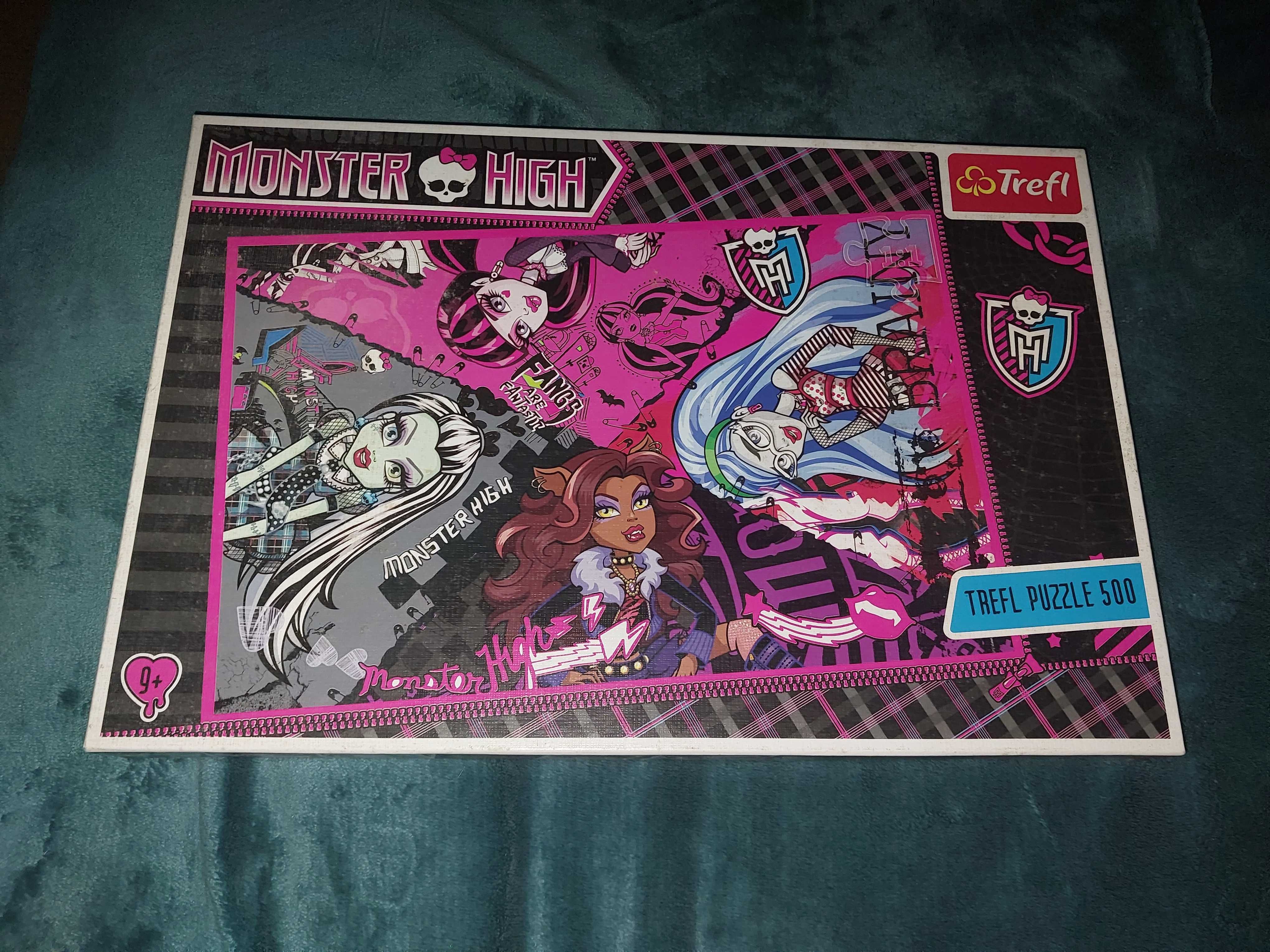 Puzzle Monster High Dziewczyny Górą, 500 elementów, Trefl