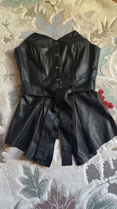 Корсет топ український бренд з екошкіри