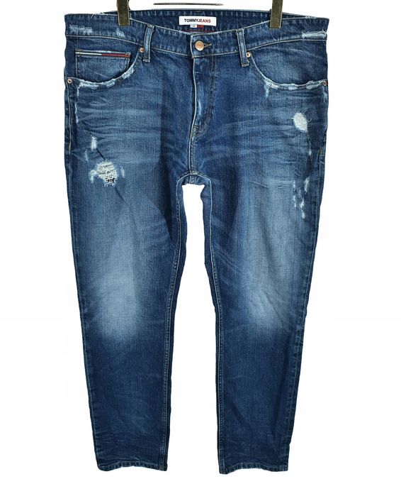 Tommy Jeans Męskie Spodnie Dżinsowe Slim Scnaton W34 L32