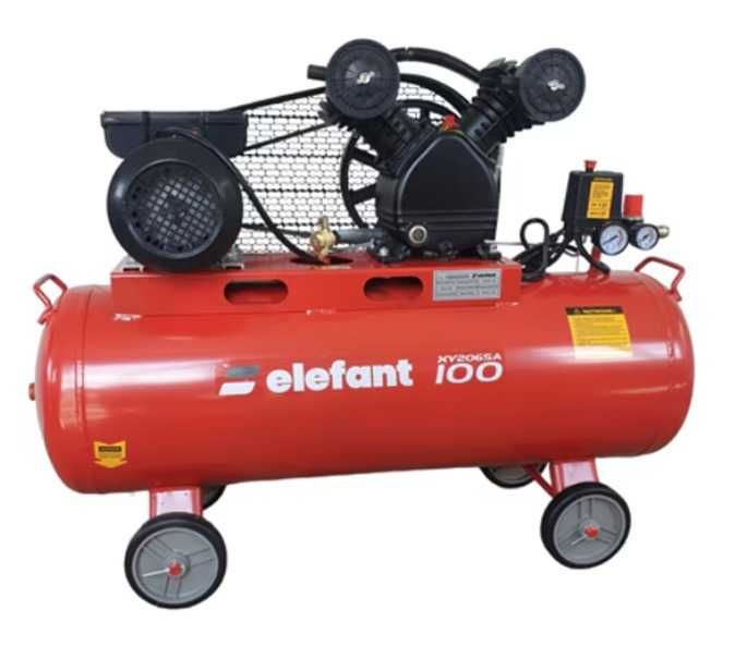 Компресор Elefant масляный компрессор повітряний 100 л з ремінною
