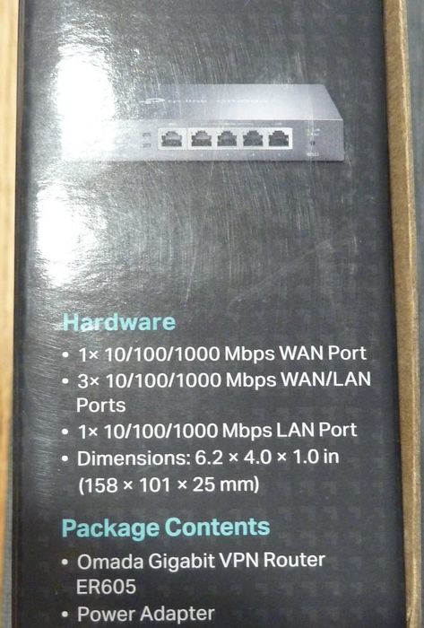 Router TP-LINK TL-ER605 Multi-WAN, VPN, Omada, Gigabit