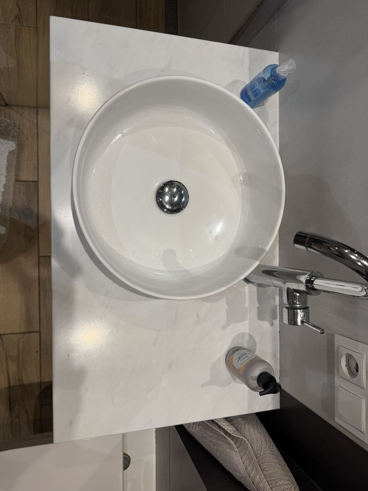 Zestaw Łazienkowy - Szafka IKEA 80cm + Umywalka + Blat + Bateria