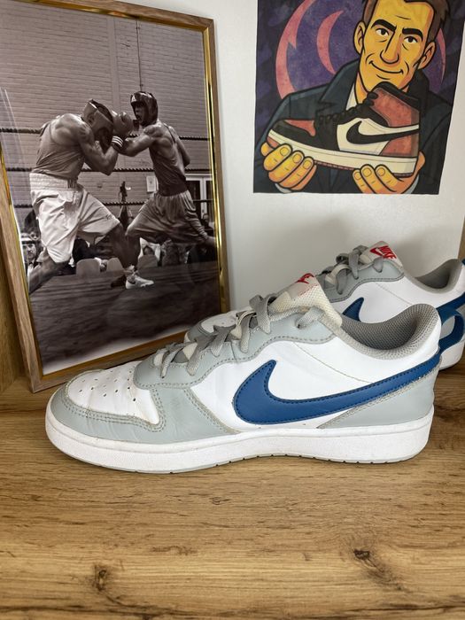 ОРИГІНАЛ‼️ Nike Court Borough Low 2 GS white light smoke grey marina