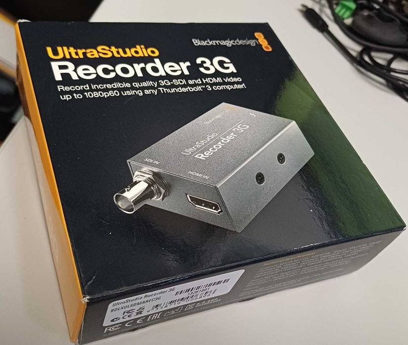 Blackmagic UltraStudio Recorder 3G – Novo, na caixa, Thunderbolt 3