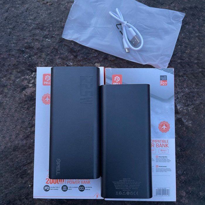 Мощный Power Bank Pell 20000mAh 22.5W с функцией быстрой зарядки