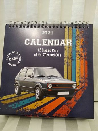 Retro Cars kalendarz  auta z lat 70/80 tych