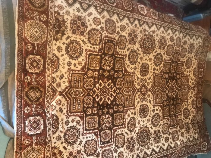 Винтаж!!!Новые ковровые дивандеки-покрывала с бахромой ГДР 70-х