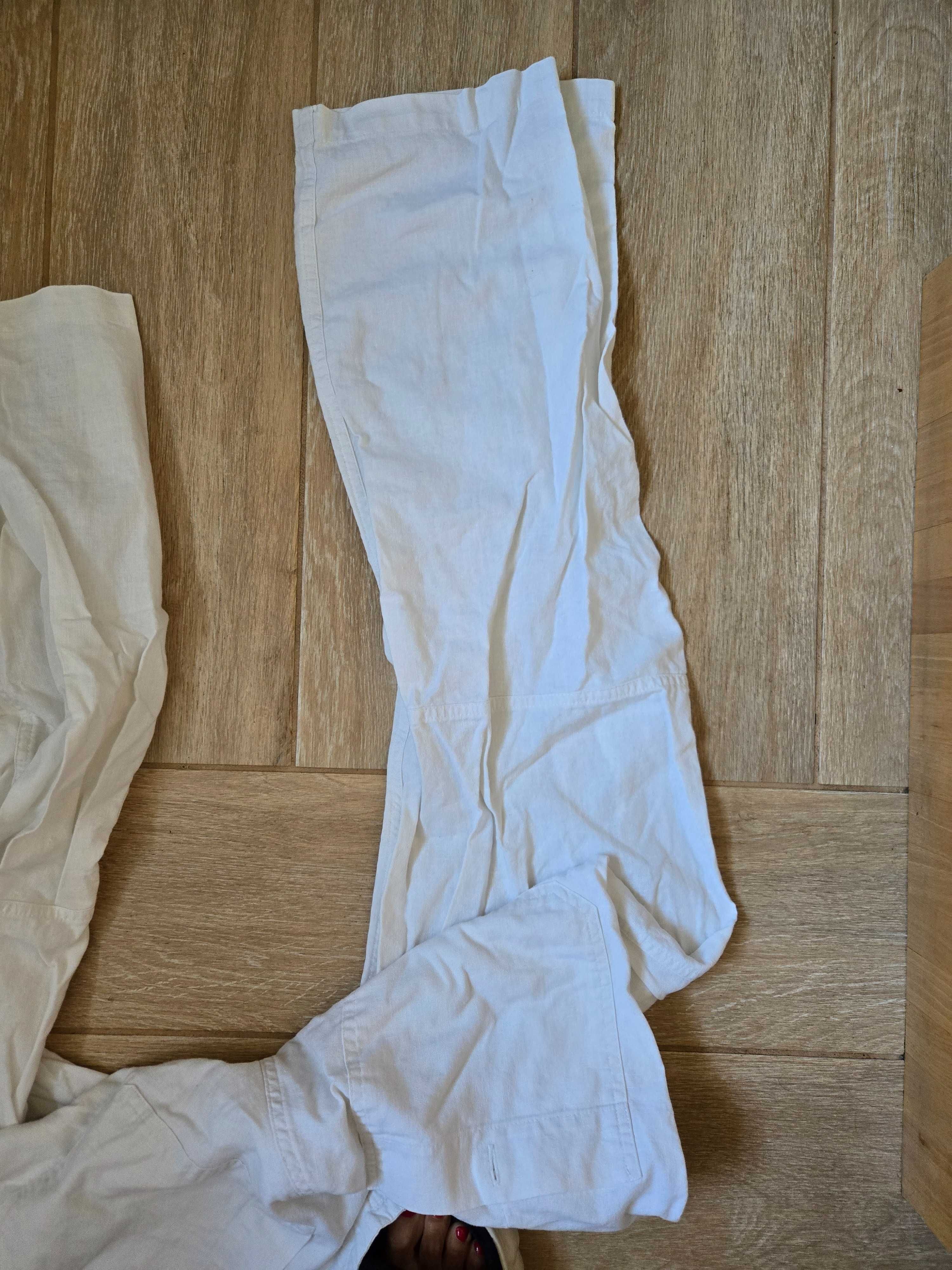 Spodnie lniane meskie h&m
