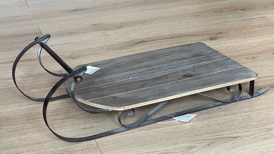 Saneczki sanki dekoracja rekwizyt do sesji świątecznej propsy