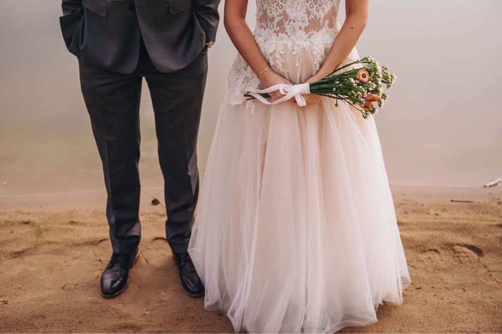 Romantyczna, boho suknia ślubna Adelfine