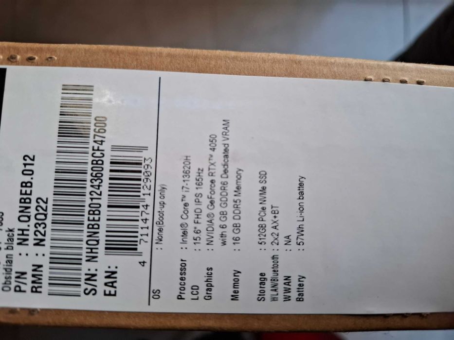 Acer nitro v15 portatil gaming