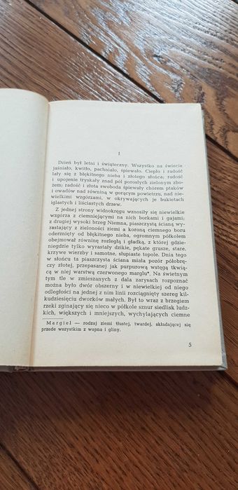 Książka rok 1954 "Nad Niemnem" Eliza Orzeszkowa - tom I