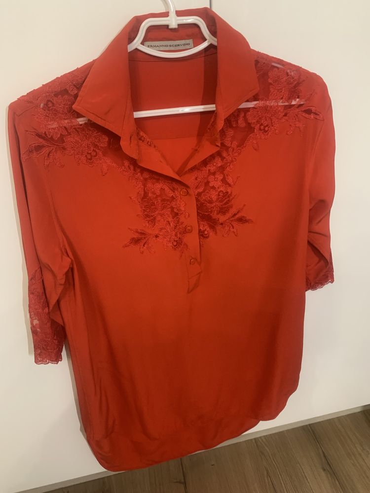 Блуза из натурального шелка ermanno scervino, оригинал
