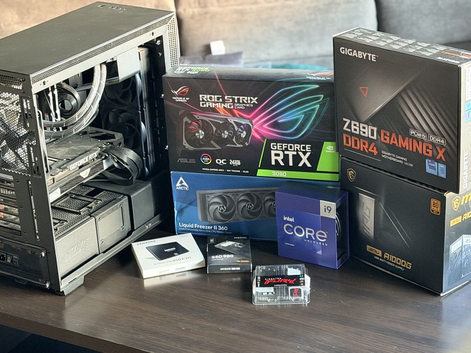 PC RTX 3090 24GB i9 13900k Kingston 32GB SSD M2 AIO Z690 MSI 1000W