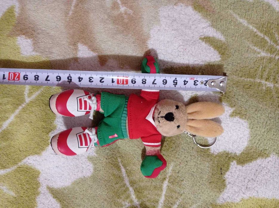 16см брелок на сумку рюкзак мягкая игрушка заяц футболист зайка