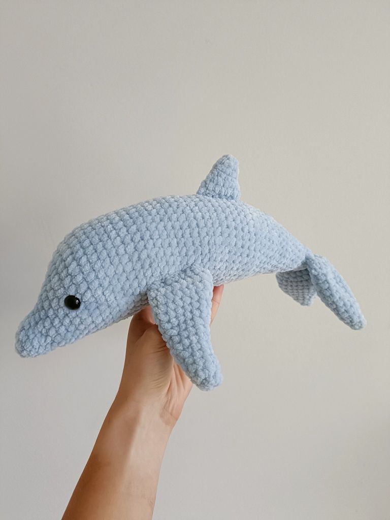 Maskotka delfin 38 cm handmade