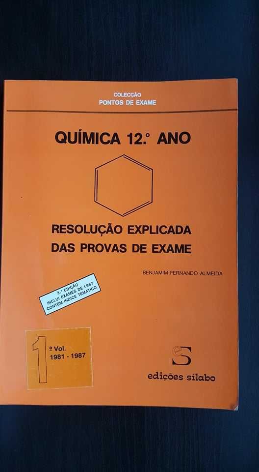 Química 12ºano: exercícios e resolução (portes incluídos Portugal)