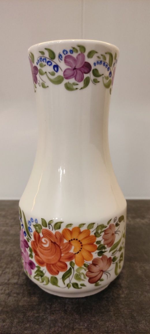 Wazon porcelana Wawel ręcznie malowany H. Banaszek PRL Vintage