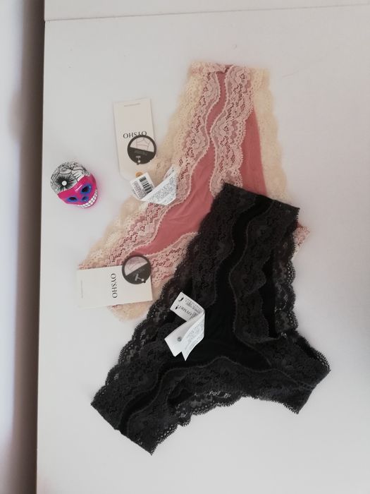 OYSHO 2szt nowe figi brazyliany majtki S