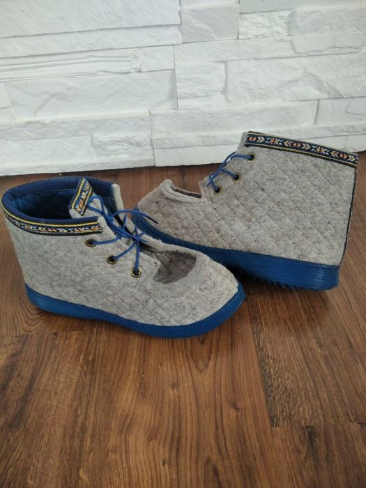 Buty bambosze kapcie wełna  filc Nesna Lobben rozm 41