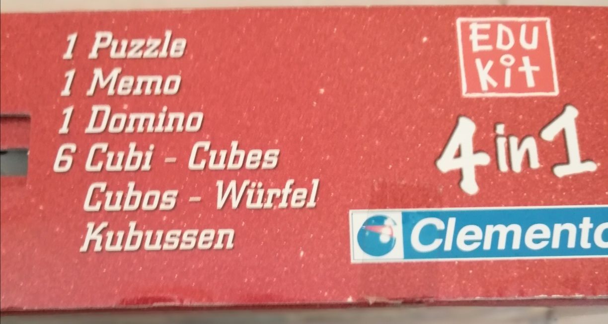 Clementoni - Edu Kit 4 in 1
Disney Pixar - Cars
1 puzzle
1 memo
1 domi