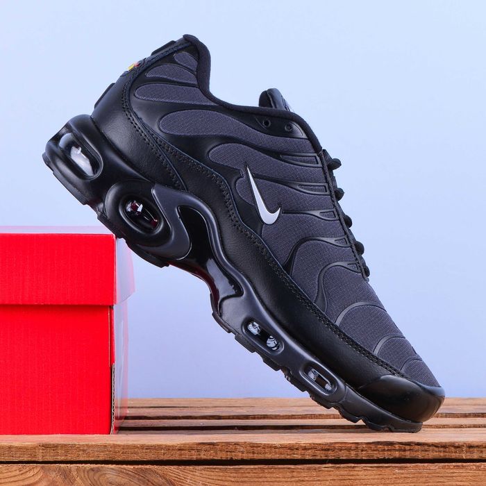 (2124) Термо Зимові Кросівки Nike Air Max TN сірі графіт (37-41) найк