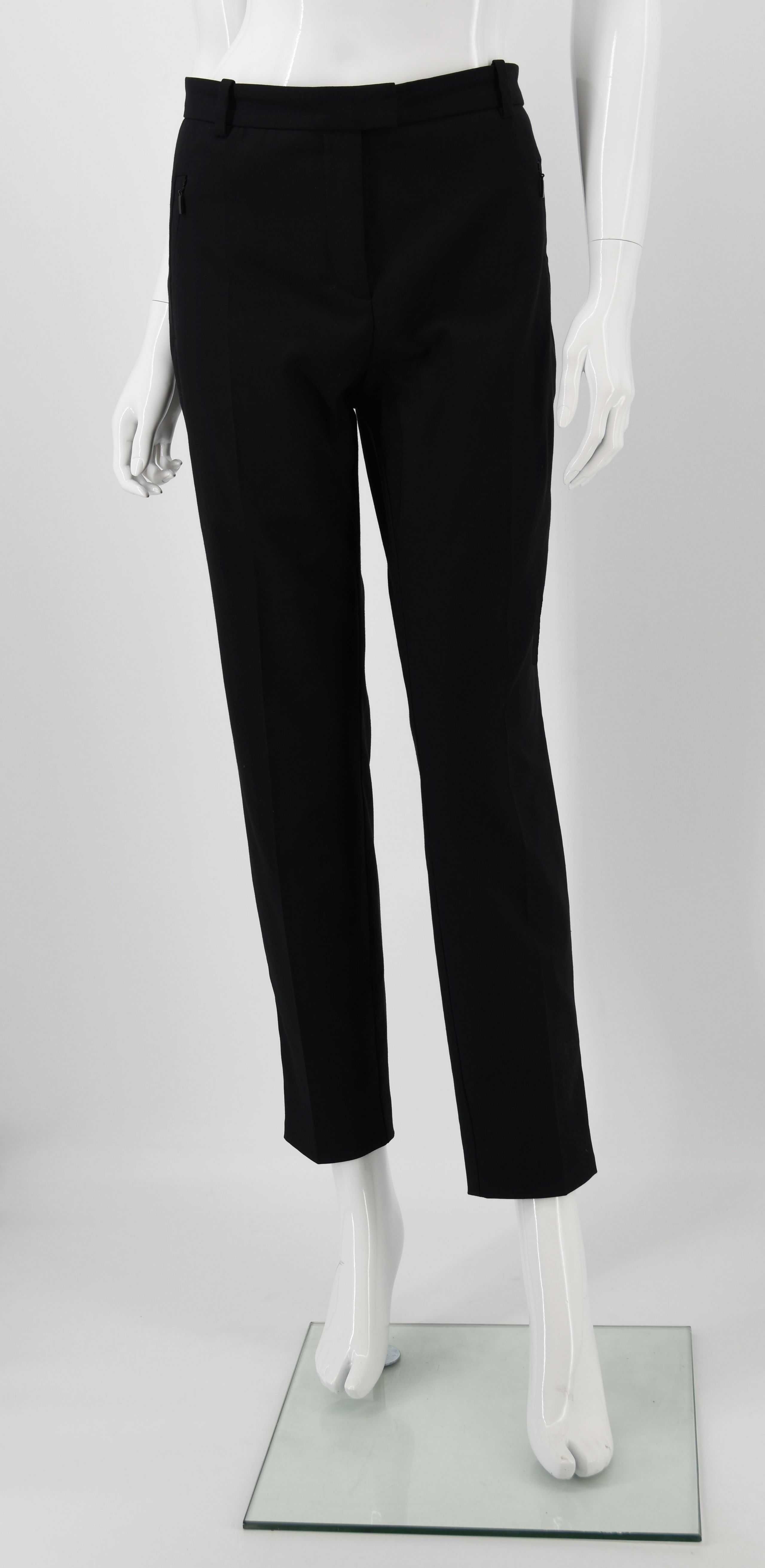HUGO BOSS spodnie damskie czarne eleganckie cygaretki materiałowe 44