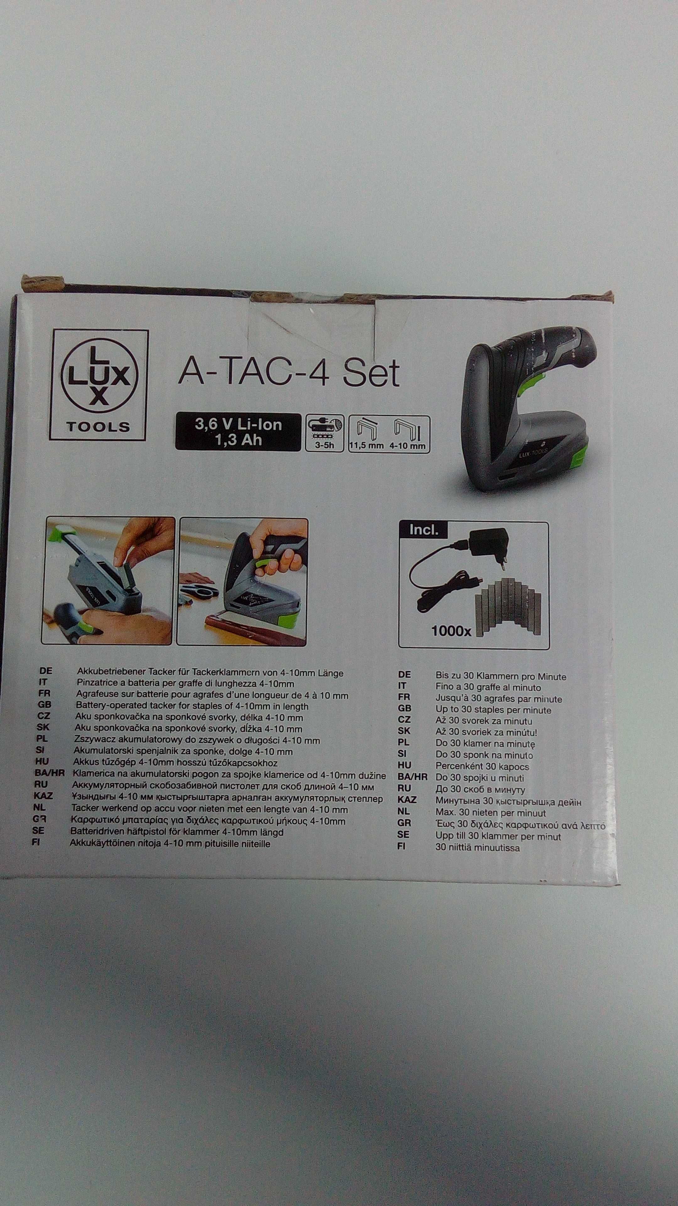 Акумуляторний степлер LUX-TOOLS A-TAC-4