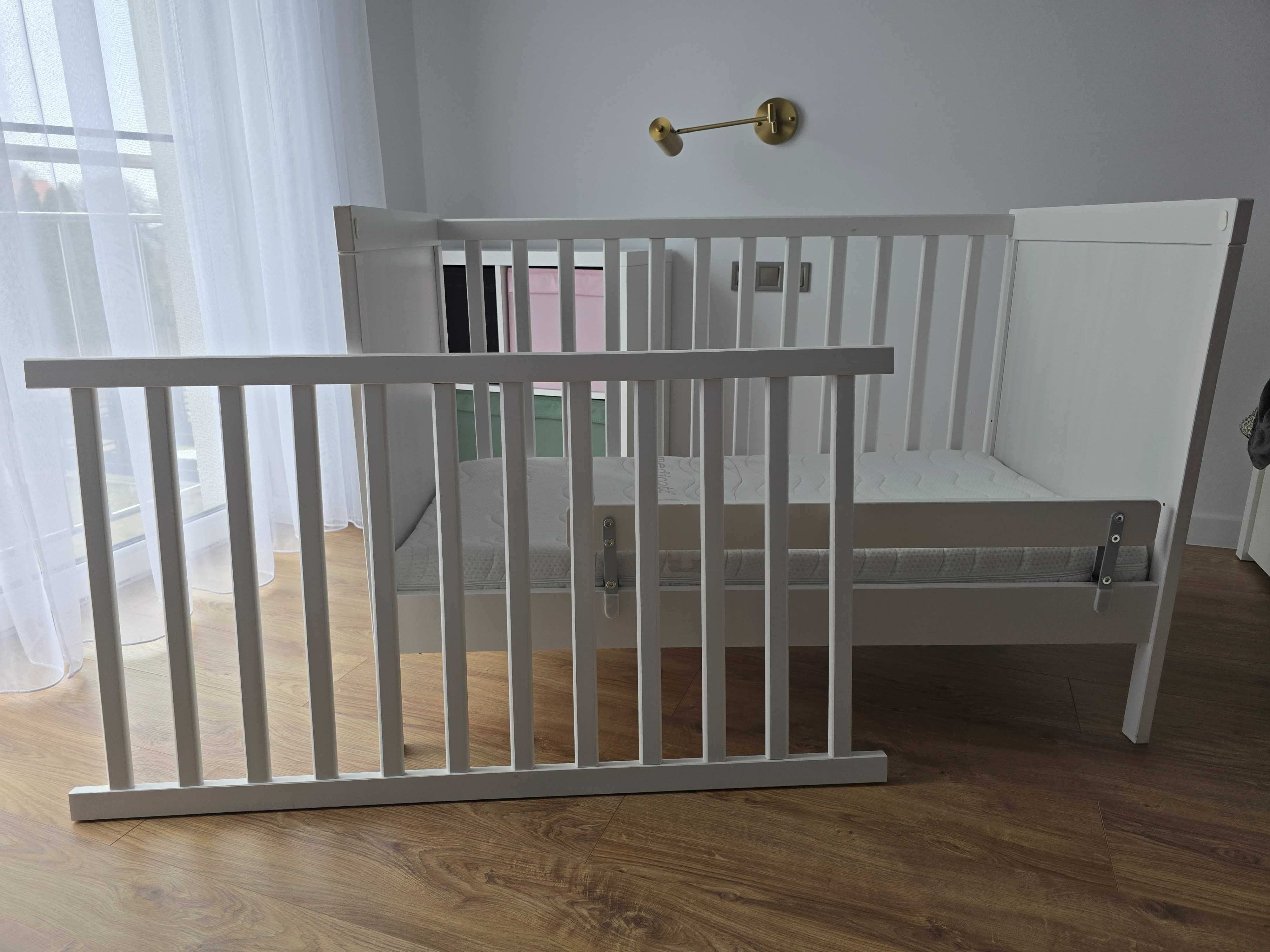 Łóżeczko dziecięce IKEA SUNDVIK 60x120 cm + materac HILDING