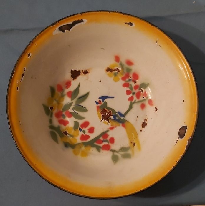 Pratos de esmalte conjunto de 3 peças