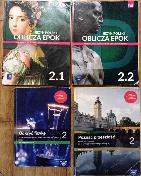 Podręczniki do 1 i  2 klasy LO i Technikum