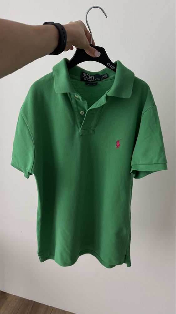Поло футболка Ralph Lauren зелена S унісекс