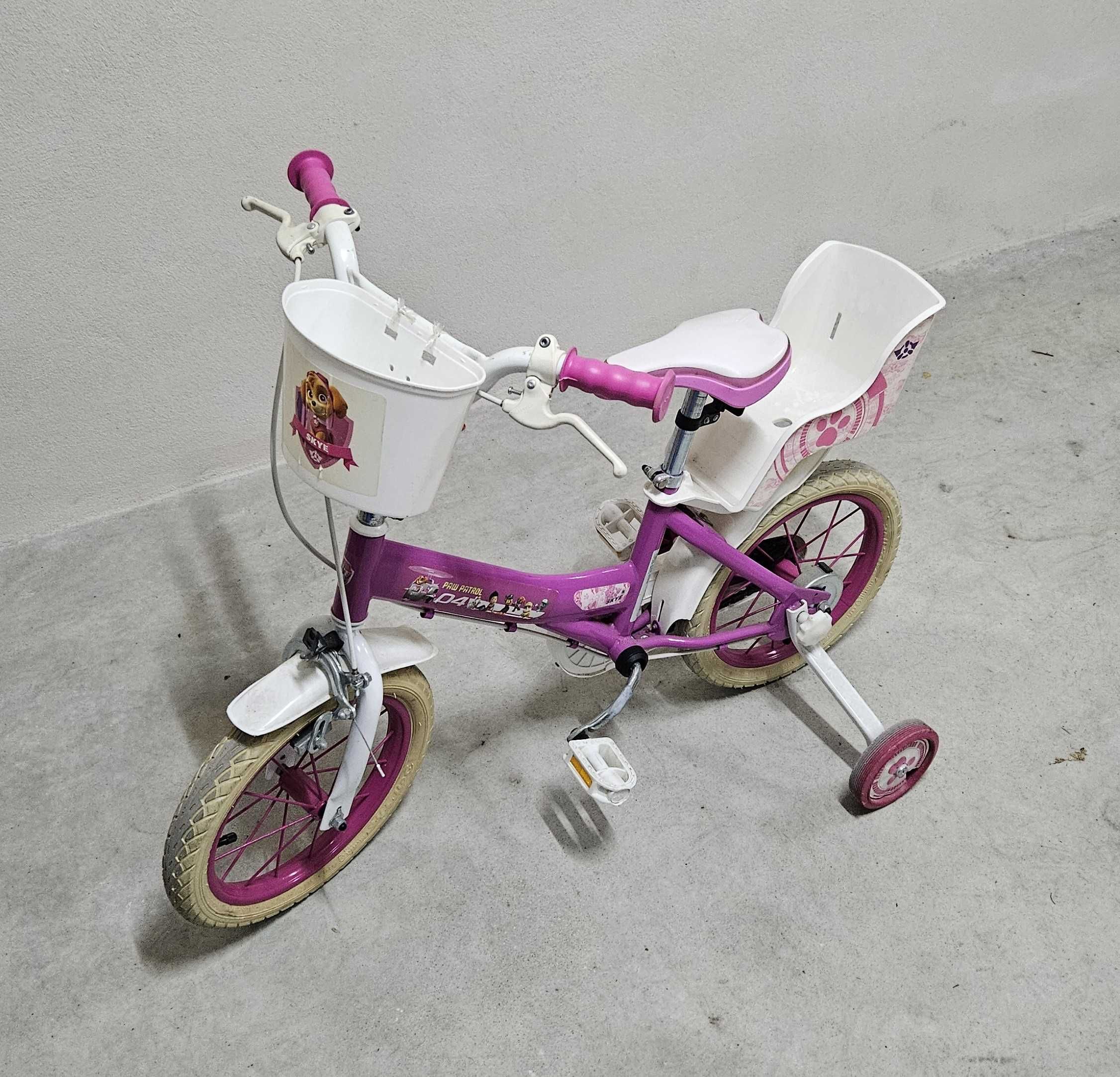 Bicicleta 14" Paw Patrol Skye Rosa