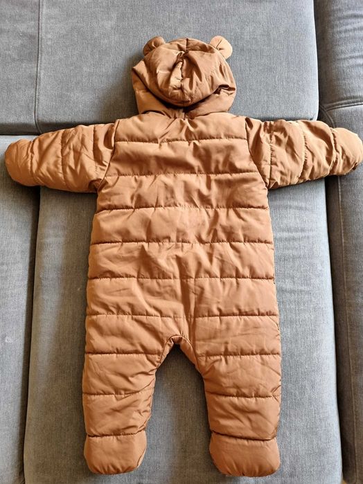 Kombinezon niemowlęcy miś ocieplany zimowy kurtka rozmiar 74