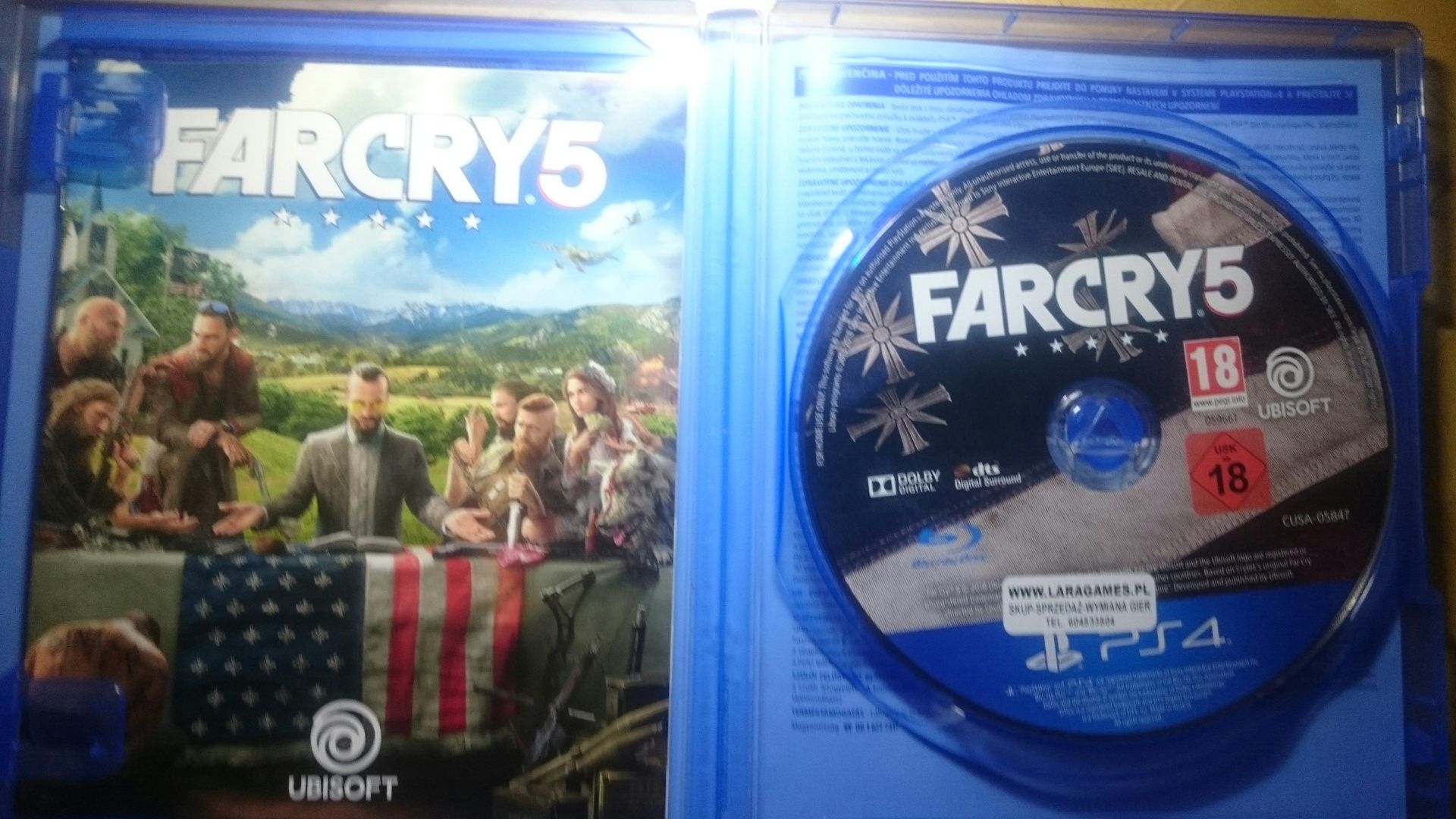 Gra Far Cry 5 PS4 polska wersja stan bdb gta v spiderman