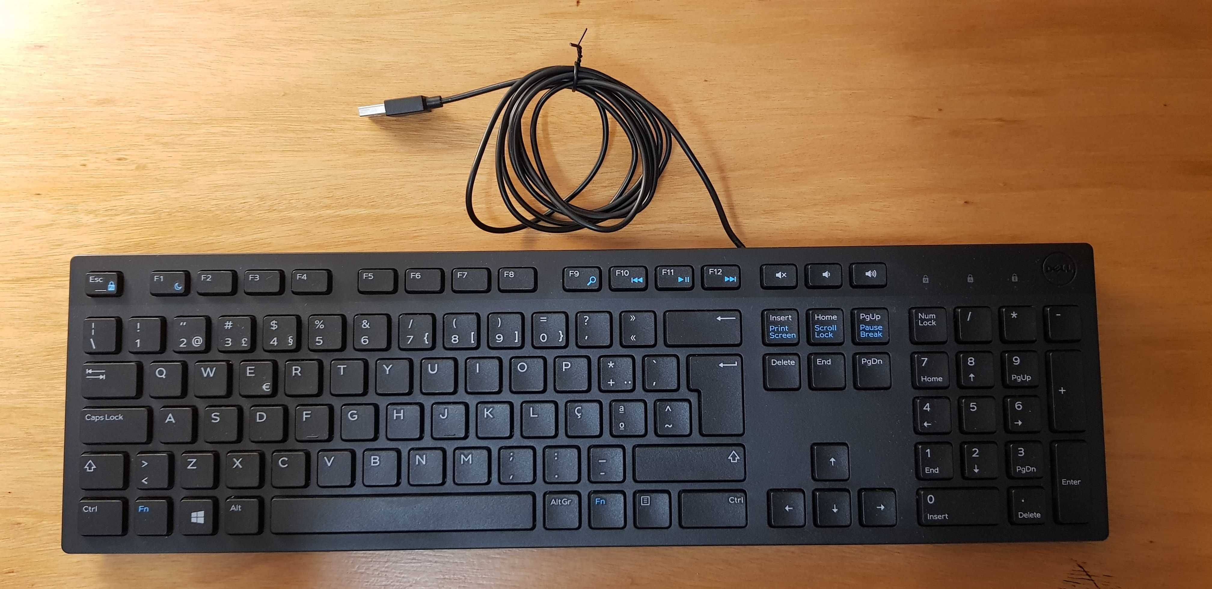 Teclado completo Dell com fio USB