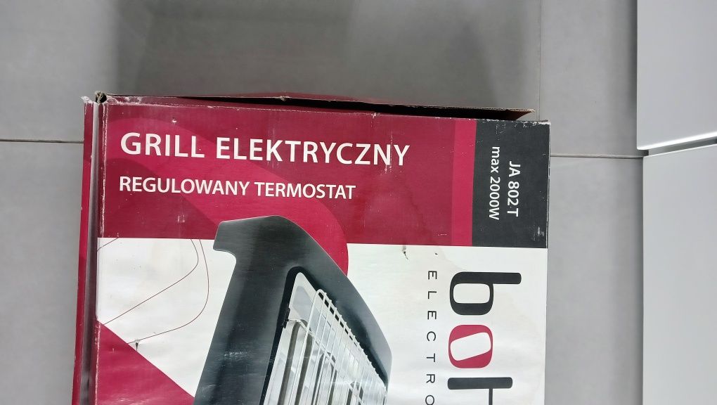 NOWY GRILL elektryczny BOTTI Electronic JA 802T