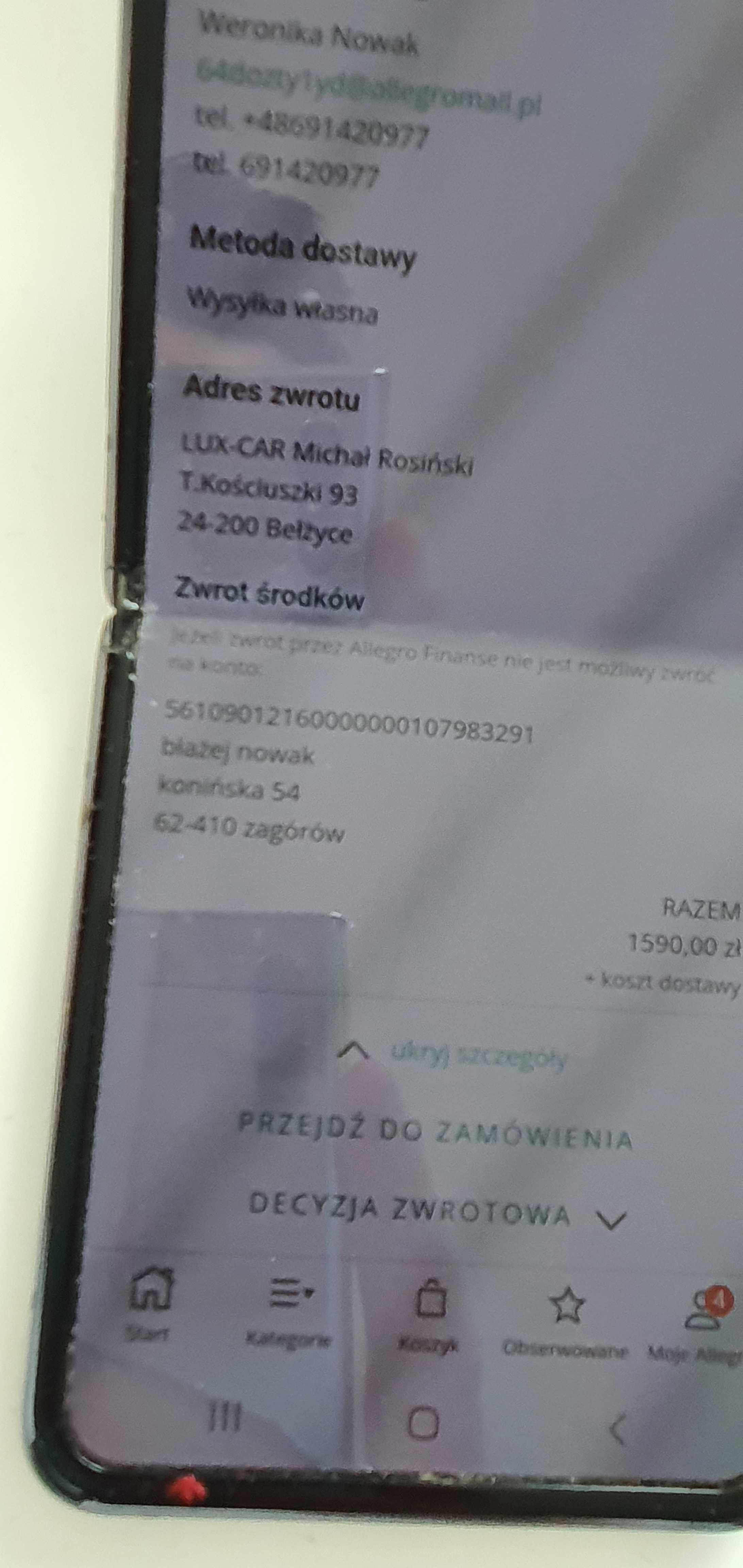 Błotnik prawy Mazda CX-5 kolor 46V B.Ładny