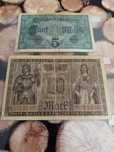 ALEMANHA Darlehskassenschein 2 Notas 5 e 20 Mark RARAS 1917 e 1918  BC